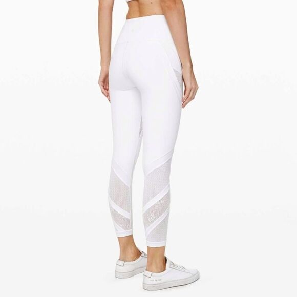 Lululemon Wunder Under Hi Rise Tight 25" Lace size 10 - Picture 2 of 11